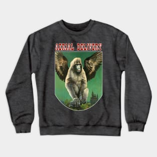 Vintage Flying Monkey Aerial Delivery Design Crewneck Sweatshirt